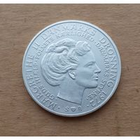 Дания, 10 крон 1972 г., серебро 0.800, смерть Фредерика IX и вступление на трон Маргрете II