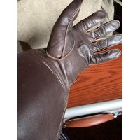 Полнейший раритет-1942 года оригинальные лётные краги в идеальном сохране с клеймами по-родне. И большого размера-см.фото.