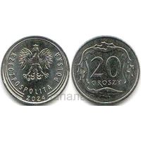 Польша 20 грошей 2024