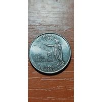 США Штаты и территории 25 центов (квотер) Гавайи 2008