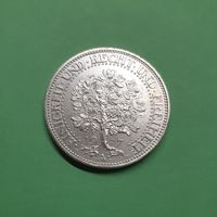 Германия. 5 рейхсмарок. 1927 год. Веймар. Дуб. Редкая, отличная! Серебро