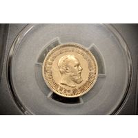 5 рублей 1889 г. Санкт-Петербург (Российская Империя), Алексаандр III. PCGS AU53