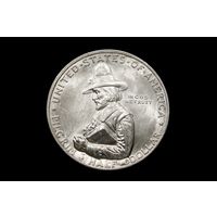 Полдоллара 1920 г. США, Вудро Вильсон. "Пилигримы". Штемпельный блеск!