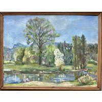 Фей П.М. "Река Уть".,2006г. Х/М. Размер 60х80 см. с рамой 68х87 см.