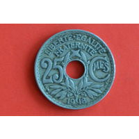 Франция 25 сантимов 1918 с 1 руб