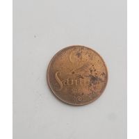 2 сантима 192? года