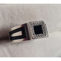 Кольцо печатка серебро 925, С РУБЛЯ! МНОГО ЛОТОВ С РУБЛЯ! лот#5