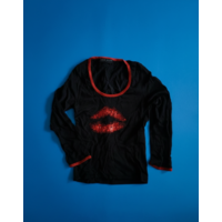 Винтажный лонгслив Karen Millen, вышивка бисером и пайетками, размер М