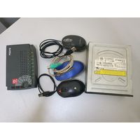 DVD-привод, мыши, свитч