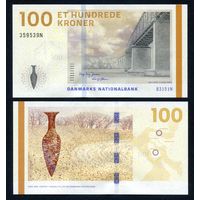 Дания 100 крон 2009 г. (2015 г.) (P-66d(1), UNC) [Jensen - Sorensen]