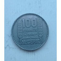 Алжир 100 франков 1950 год колония Франции