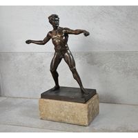 Бронзовая статуэтка ар-деко метатель копья