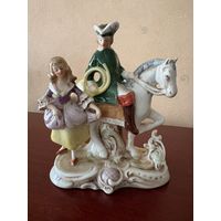 Статуэтка Кавалер на Лошади и Дама Графенталь Германия антик