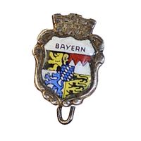Винтажный значок с изображением герба Баварии