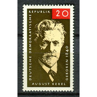 ГДР - 1965г. - Август Бебель, деятель германского и международного рабочего движения - 1 марка - полная серия, MNH [Mi 1089]. #O-Se-Z-1-32