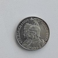 2 марки (1901г.) Пруссия.Ш/Б.Серебро