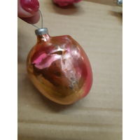 Ёлочная игрушка Фрукт, стекло. СССР