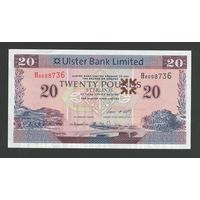 Северная Ирландия 20 фунтов 2008 года. Ulster Bank. Тип Р-342. Состояние UNC!