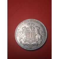 3 марки 1911 Германия. Гамбург. Серебро. С рубля. (14) Превосходное Состояие.