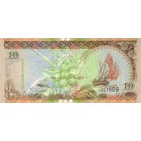 Мальдивы 10 руфий образца 2006 года UNC p19c