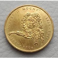 2 злотых 2002 год. "Август II Сильный (1697-1706; 1709-1733)"