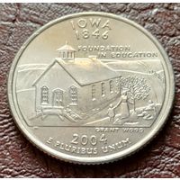 США 25 центов , Р 2004 Квотер штата Айова   ( 2-5-6 )