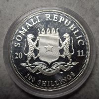 Сомали 2011 серебро Слон унция серебра