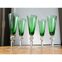 Бокалы цветное стекло винтаж набор