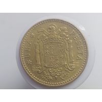 1 песета Испания 1975 года в звезде 1977 лот 44