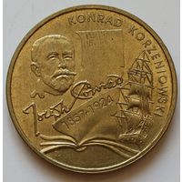 Польша 2 злотых 2007 год "150 лет со дня рождения Конрада Коженёвского"
