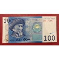 Киргизия. 100 сом 2009 года, серия CG. UNC