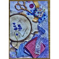 Посткроссинг. Открытка подписана с маркой. Прошла почту