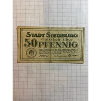 50 пфеннингов (нотгельды) г. Германия.
