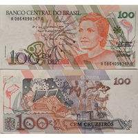 Бразилия 100 Крузейро 1990, UNC П2-231