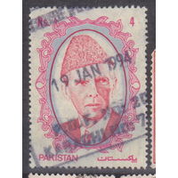 42-я годовщина независимости - Мухаммед Али Джинна известные люди личности  Пакистан 1989 год  лот 6