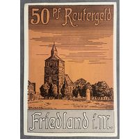 Нотгельд Фридланд 50 пфеннигов 1922 год. Веймарская республика