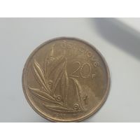 20 франков Бельгия 1982 год лот 42