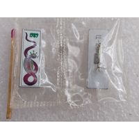 Значок. Год Змеи, 1989. керамическая вставка. цена за 1 шт.