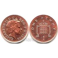 Великобритания 1 пенни 1999
