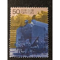 Япония, 2000. Локомотив. Mi-1,6 евро гаш.