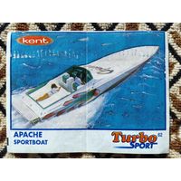 Вкладыш Turbo (Турбо) Sport (серия 1-70, Спорт, Blue), номер 62, Apache Sportboat. #1. Возможен небольшой торг.