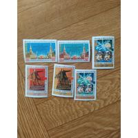 Лаос серия марок 1977 г. 60 лет октября, Ленин.