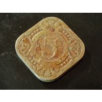 5 центов 1967 г. Нидерландские Антильские острова