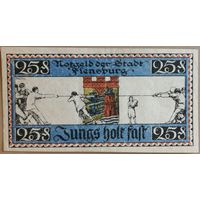 Германия 25 пфеннигов 1920 г Фленсбург (Flensburg) 369.2, B1, Рв. вар.6, XF-