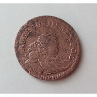 1 грош 1754 года. Август III. Отличное состояние.