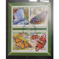 Мозамбик. 2017 год. Фауна. Бабочки (малый лист) (1451)