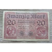 Werty71 Германия 20 марок 1918 банкнота