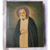 Икона "Серафим Саровский" В.Бонакеръ въ Москве, начало 20-го века.
