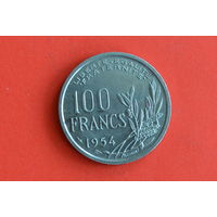 Франция 100 франков 1954 с 1 руб