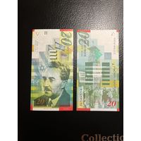 2Израиль. 20 новых шекелей (образца 2001 года, P59b, UNC)